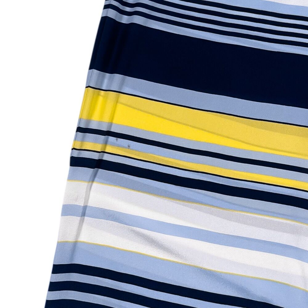 Brooks Brothers Women’s Blue Silk Wide Leg Pants High Waist Drawstring Pockets 8 - Picture 10 of 10